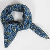 Mini Plumeria Scarf • Navy