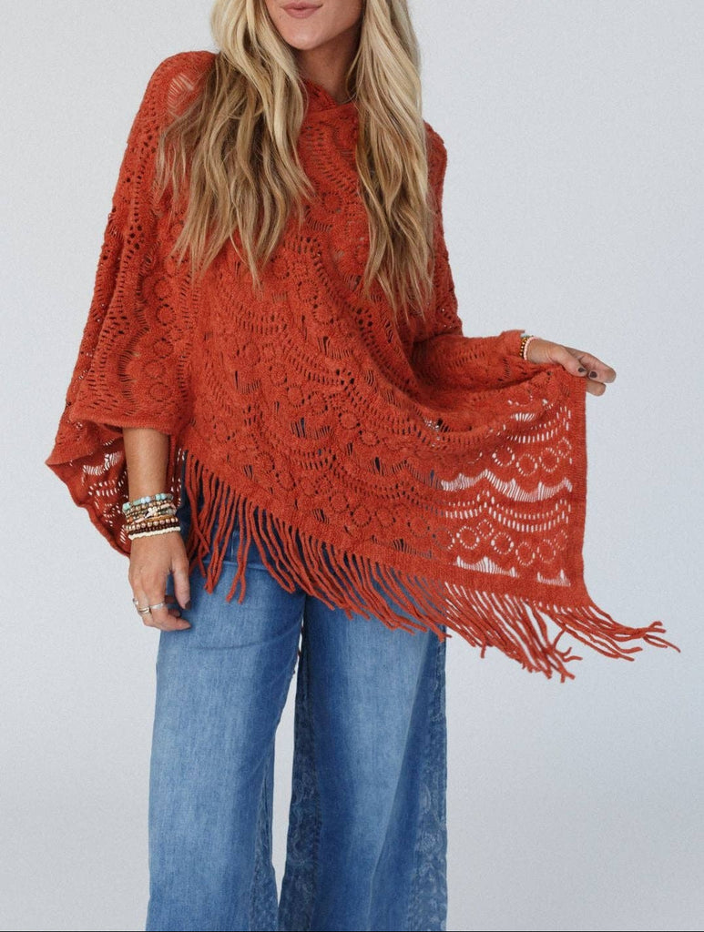 Sea Beyond Lace Poncho