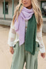 Sunset Shades Cozy Scarf • Lavender + Green