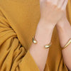 Teardrop Brass Cuff