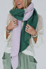 Sunset Shades Cozy Scarf • Lavender + Green