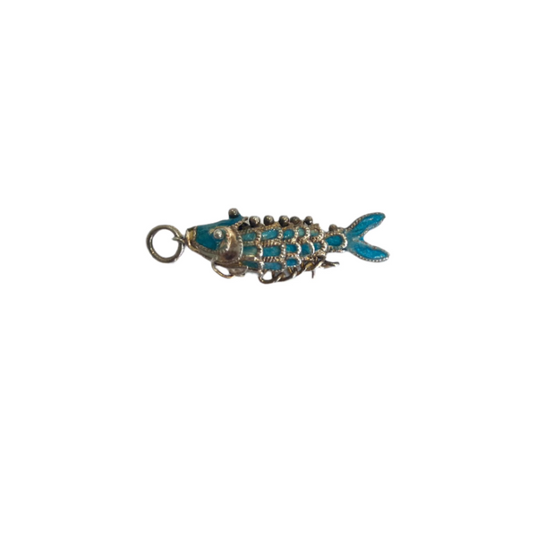 Vintage Articulated Fish Pendant