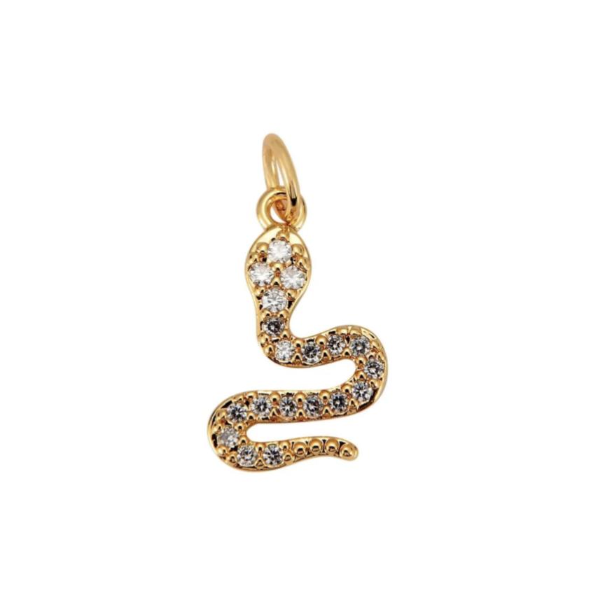 CZ Snake Pendant No. 2