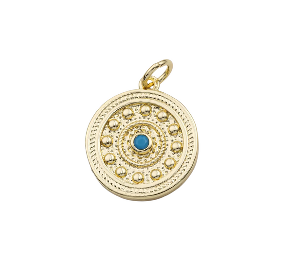 Gold Filled Turquoise Pendant