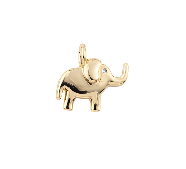 Gold Filled Elephant Charm