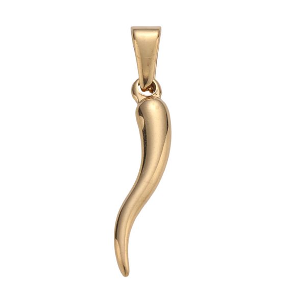 Gold Filled Italian Horn Charm