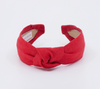 Linen Knot Headband • Poppy Red