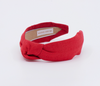 Linen Knot Headband • Poppy Red