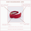 Linen Knot Headband • Poppy Red