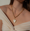 Malene Mother of Pearl Heart Necklace