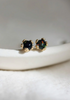 Tiny Flower Studs • Black Opal