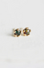 Tiny Flower Studs • Black Opal