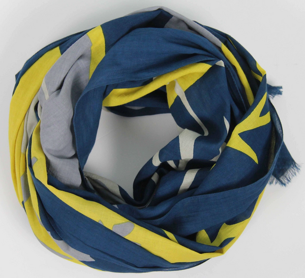 Luna Organic Cotton Scarf • Marine