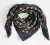 Poem Wool Scarf • Marine