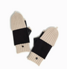 Leather + Knit Flip Mittens