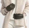 Leather + Knit Gloves