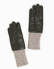 Leather + Knit Gloves