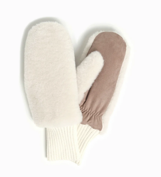 Furry Knit Mittens