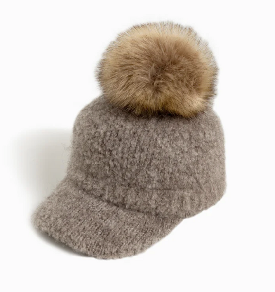 Brim and Pom Hat