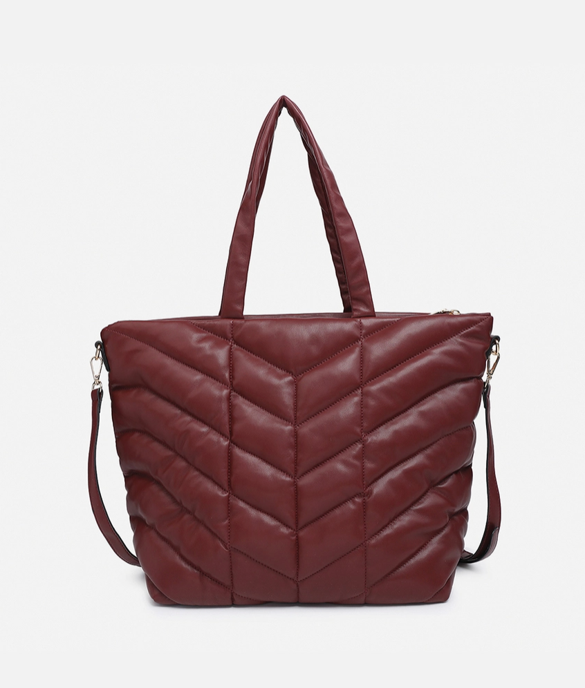 Brinley Quilted Chevron Tote