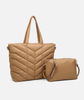 Brinley Quilted Chevron Tote