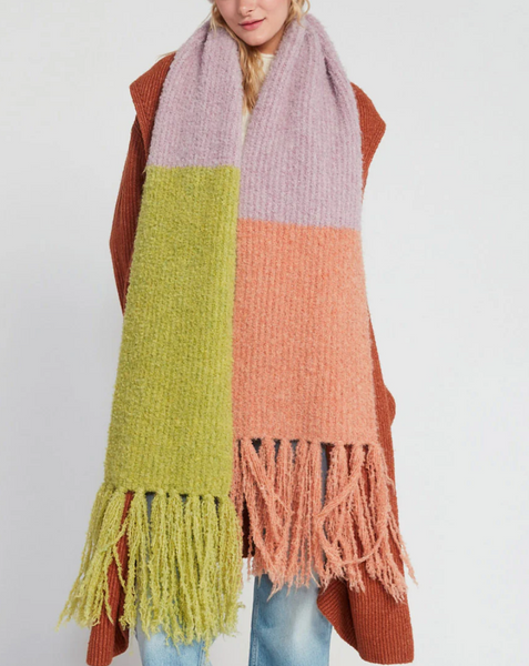 Color Block Scarf • Lavender