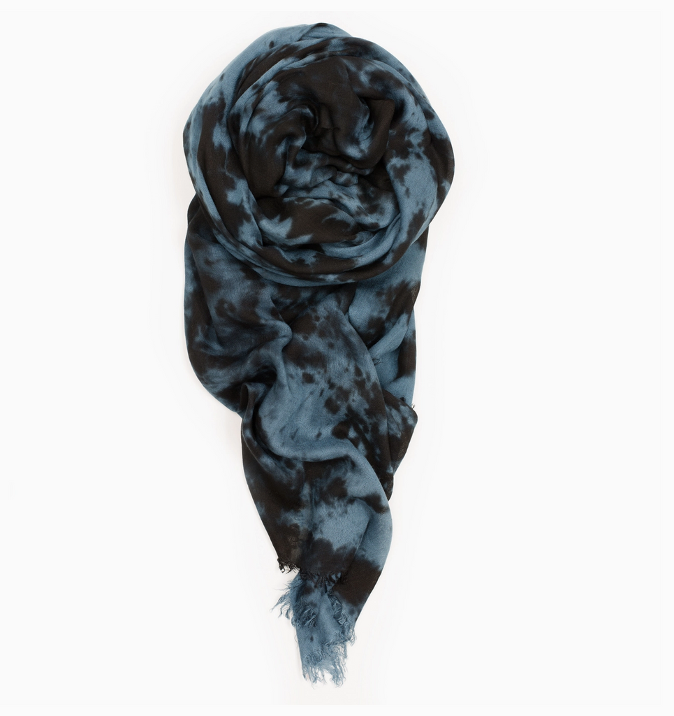 Marble Scarf  • Blue/Black