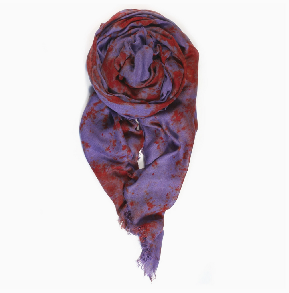 Marble Scarf  • Purple/Red