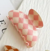 Acu Checkered Hair Claw Clips