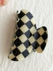 Acu Checkered Hair Claw Clips