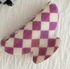 Acu Checkered Hair Claw Clips