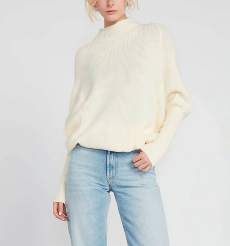 Mockneck Batwing Sweater