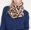 Leopard Furry Keyhole Scarf