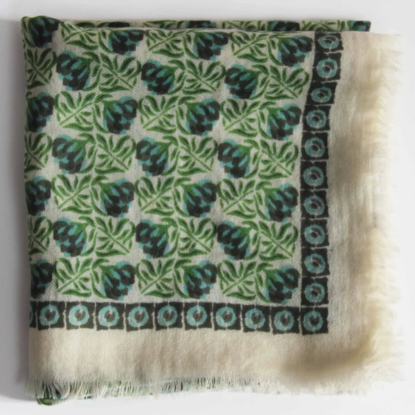 Poem Wool Scarf • Green