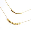 4mm Faceted Hex Bead Necklace