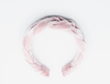 Velvet Braided Headband • Blush Pink