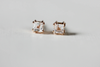 Billie Studs • White Topaz