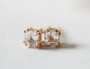 Billie Studs • White Topaz