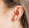 Opal CZ Studs • Green